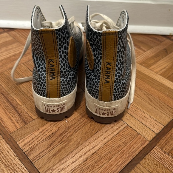 Converse Black and Brown High-Top Sneakers - Picture 2 of 3